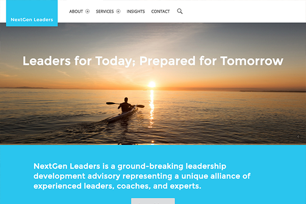 Website for NextGen Leaders B2B Consulting